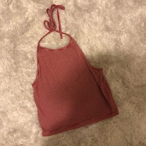 Brandy Melville cropped halter top